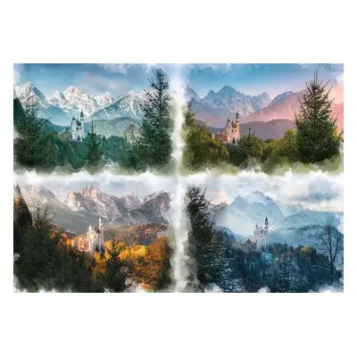 RAVENSBURGER Puzzle Neuschwanstein ve čtyřech ročních obdobích 18000 dílků