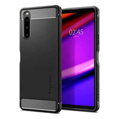 Kryt na mobil Spigen Rugged Armor Black Sony Xperia 10 V