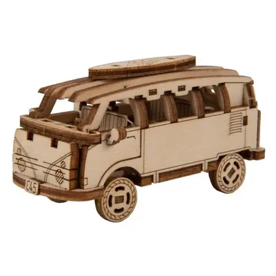 3D puzzle Wooden city 3D puzzle Superfast Minibus Retro