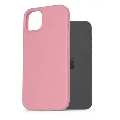 Kryt na mobil AlzaGuard Premium Liquid Silicone Case pro iPhone 15 Plus růžové