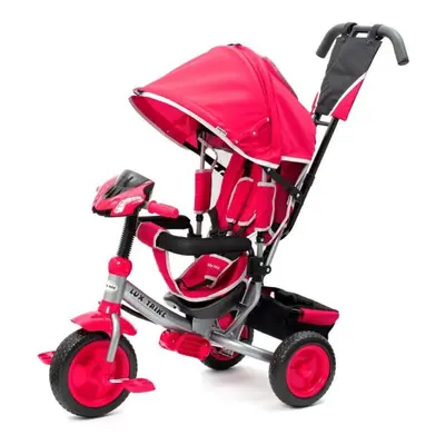 Tříkolka BABY MIX dětská tříkolka s LED světly Lux Trike růžová