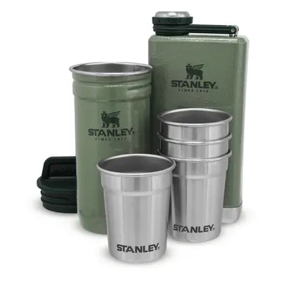 STANLEY Dárkový set Adventure series placatka/butylka 250ml + panáky 4ks zelená