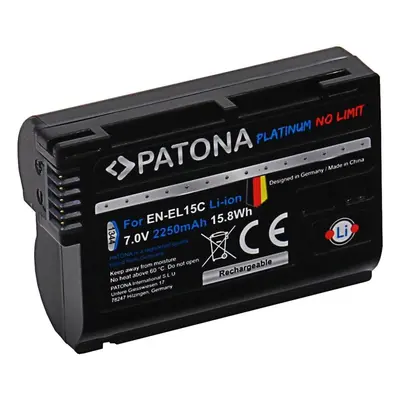 Baterie pro fotoaparát PATONA pro Nikon EN-EL15C 2400mAh Li-Ion Platinum