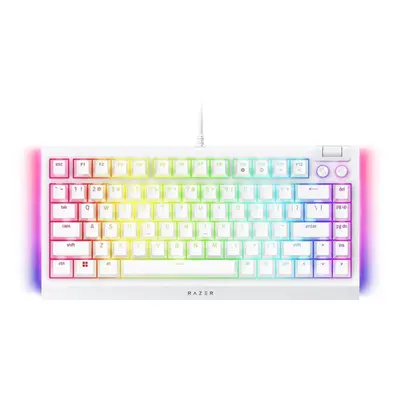 Herní klávesnice Razer BlackWidow V4 75% - White Ed. - US INTL