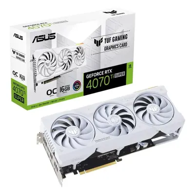 Grafická karta ASUS TUF GeForce RTX 4070 Ti SUPER O16G GAMING WHITE