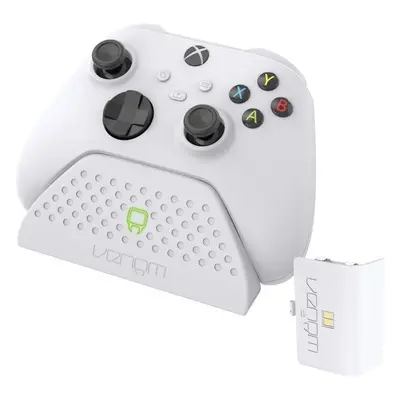 Stojan na herní ovladač VENOM VS2870 Xbox Series S/X & One White Single Docking Station + 1 bate