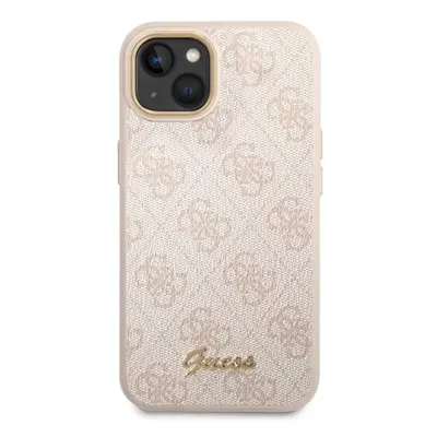 Kryt na mobil Guess PC/TPU 4G Metal Camera Outline Zadní Kryt pro iPhone 14 Plus Pink