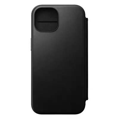 Pouzdro na mobil Nomad Modern Leather Folio Black iPhone 15