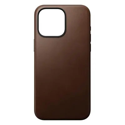 Kryt na mobil Nomad Modern Leather Case Brown iPhone 15 Pro Max