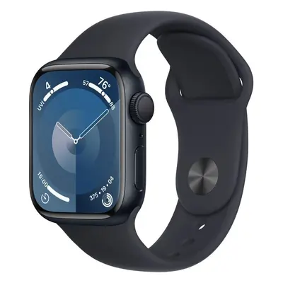 Chytré hodinky Apple Watch Series 9 41mm Temně inkoustový hliník s temně inkoustovým sportovním 