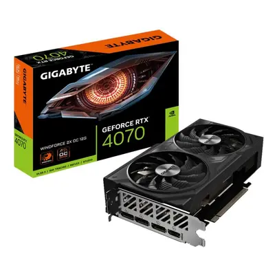 Grafická karta GIGABYTE GeForce RTX 4070 WINDFORCE 2X OC 12G