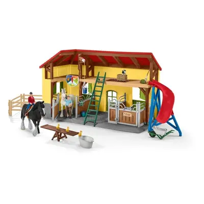 Set figurek a příslušenství Schleich Stáj pro koně s příslušenstvím 42485