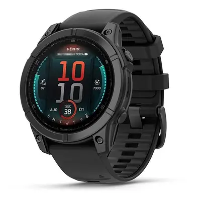 Chytré hodinky Garmin Fenix E 47mm Slate Gray Steel/Black Band