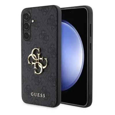 Guess PU 4G Metal Logo Zadní Kryt pro Samsung Galaxy S23 FE Grey