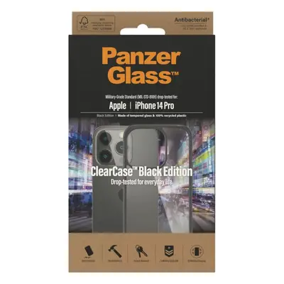 Kryt na mobil PanzerGlass ClearCase Apple iPhone 14 Pro (Black edition)