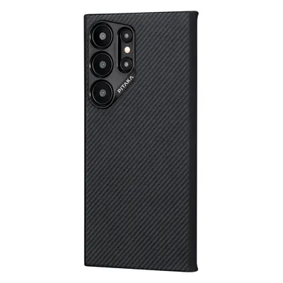 Kryt na mobil Pitaka MagEZ 4 Case Black/Grey Samsung Galaxy S24 Ultra