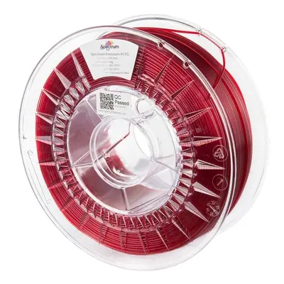 Filament Filament Spectrum Premium PCTG 1.75mm Transparent Red 1kg