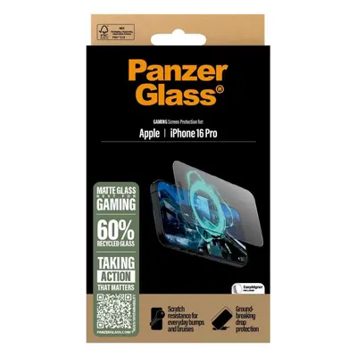 Ochranné sklo PanzerGlass Gaming Apple iPhone 16 Pro s instalačním rámečkem