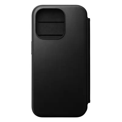 Pouzdro na mobil Nomad Modern Leather Folio Black iPhone 15 Pro