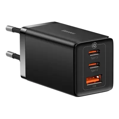 Baseus GaN5 Pro rychlonabíjecí adaptér 2x USB-C + USB-A 65W černá