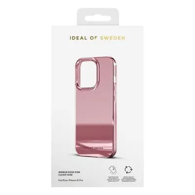 Kryt na mobil iDeal Of Sweden Ochranný kryt Clear Case pro iPhone 15 Pro Mirror Pink