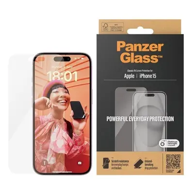 Ochranné sklo PanzerGlass Apple iPhone 15