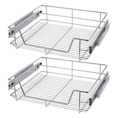 Úložný box Tectake 2 Teleskopické zásuvky do kuchyně, ložnice, 57 cm