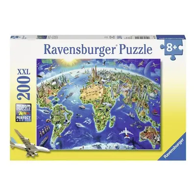 Puzzle Ravensburger 127221 Velká mapa světa