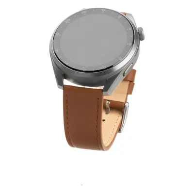 Řemínek FIXED Leather Strap se šířkou 20mm hnědý