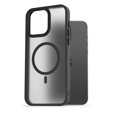 Kryt na mobil AlzaGuard Matte Case Compatible with MagSafe pro iPhone 15 Pro Max černý