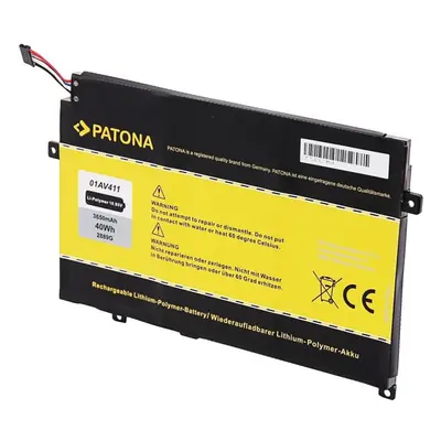 Baterie do notebooku Patona pro Lenovo Thinkpad E470/E475 3650mAh Li-Pol 10,95V 01AV411