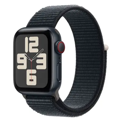 Chytré hodinky Apple Watch SE Cellular 40mm Temně inkoustový hliník s temně inkoustovým provléka