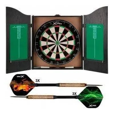 Terč na šipky XQMax Darts Home Darts Centre - Kabinet s terčem a šipkami