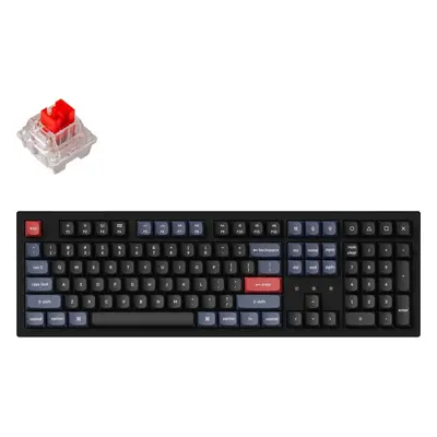 Herní klávesnice Keychron K10 Pro White Backlight Red Switch, Black - US