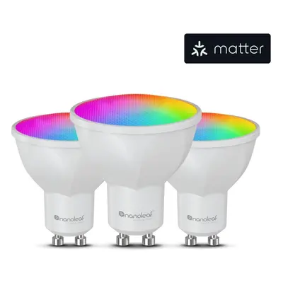 LED žárovka Nanoleaf Essentials Smart Matter GU10 Bulb 3PK