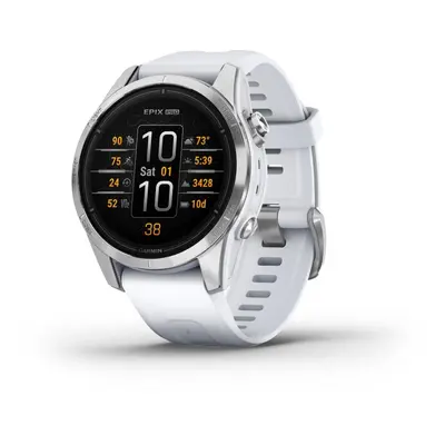 Chytré hodinky Garmin Epix Pro 42mm Silver/Whitestone Band