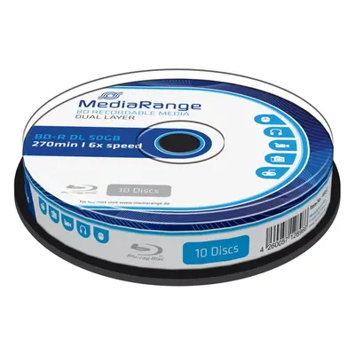 Média MEDIARANGE BD-R BLU-RAY 50GB 6x Dual Layer spindl 10ks