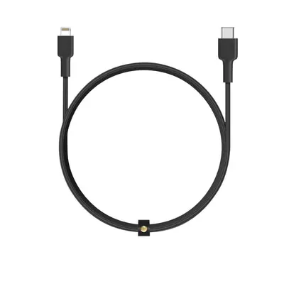 Datový kabel Aukey CB-CL2 Braided Nylon MFi USB-C to Lightning Cable, 2m