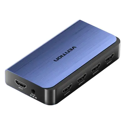 Rozbočovač Vention 1 In 4 Out HDMI Splitter Blue Aluminum Alloy Type EU Standard