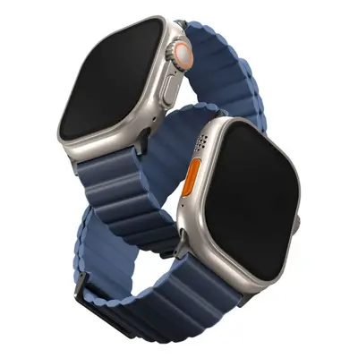 Řemínek Uniq Revix Premium Edition Reversible Magnetic pro Apple Watch 49/45/44/42mm tmavě/světl