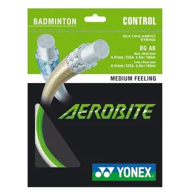 Badmintonový výplet Yonex Aerobite, 0,67mm, 10m, WHITE/GREEN