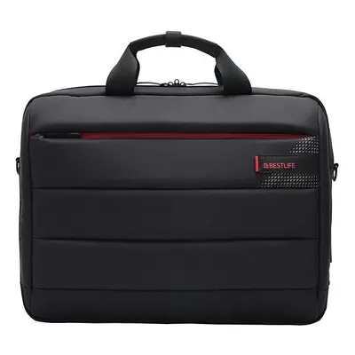 Taška na notebook BESTLIFE Cplus Black 15.6” černo/červená