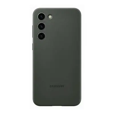 Kryt na mobil Samsung Galaxy S23+ Silikonový zadní kryt Khaki