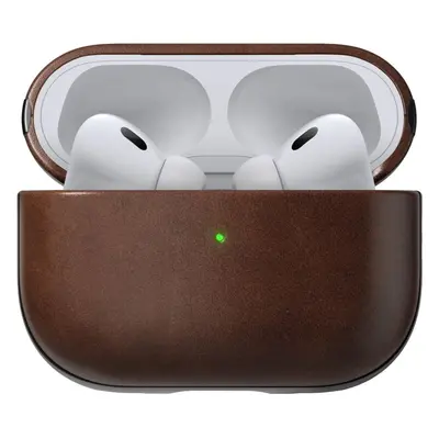 Pouzdro na sluchátka Nomad Leather case Brown AirPods Pro 2