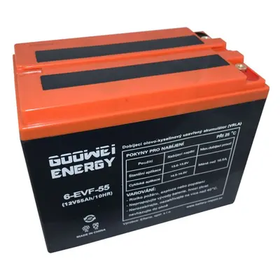 Trakční baterie GOOWEI ENERGY 6-EVF-55, baterie 12V, 55Ah, ELECTRIC VEHICLE