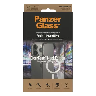 Kryt na mobil PanzerGlass ClearCase Apple iPhone 14 Pro (Black edition) s MagSafe