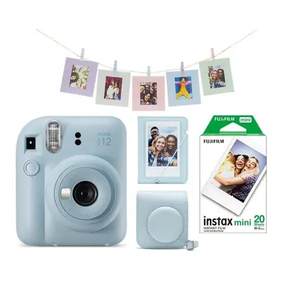 Instantní fotoaparát Fujifilm Instax Mini 12 Blue + Mini 12 ACC kit + 2x10 film