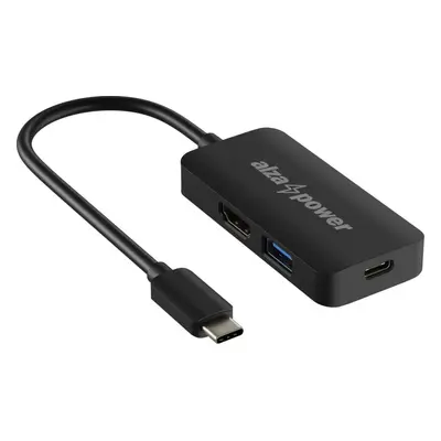 Dokovací stanice AlzaPower USB-C Dock Station 3v1 černý