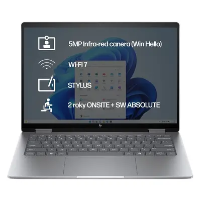 Notebook HP ENVY x360 14-fa0433nc Meteor Silver Celokovový