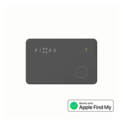 Bluetooth lokalizační čip FIXED Tag Card s podporou Find My bezdrátové nabíjení černý